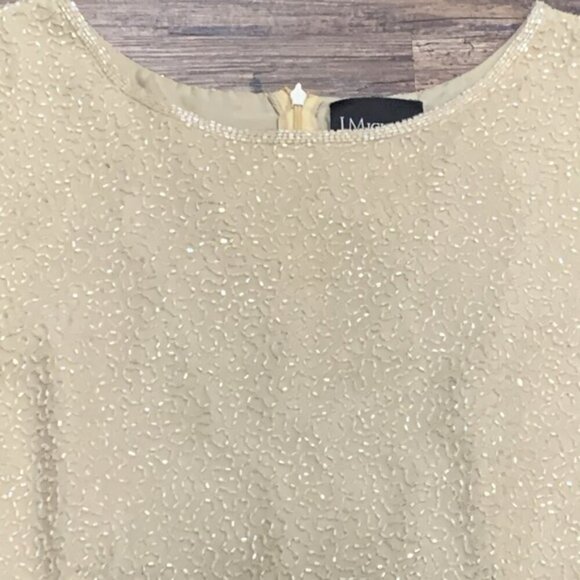 J.Michaels Beaded Silk Top - Picture 2 of 3